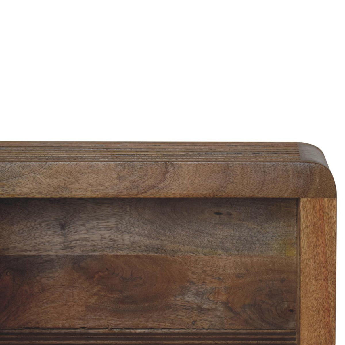 Soba Wall-Mounted Solid Mango Wood Bedside Table – Oak-Ish Finish