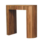 Soba Straight Solid Mango Wood Console Table – Oak-Ish Finish