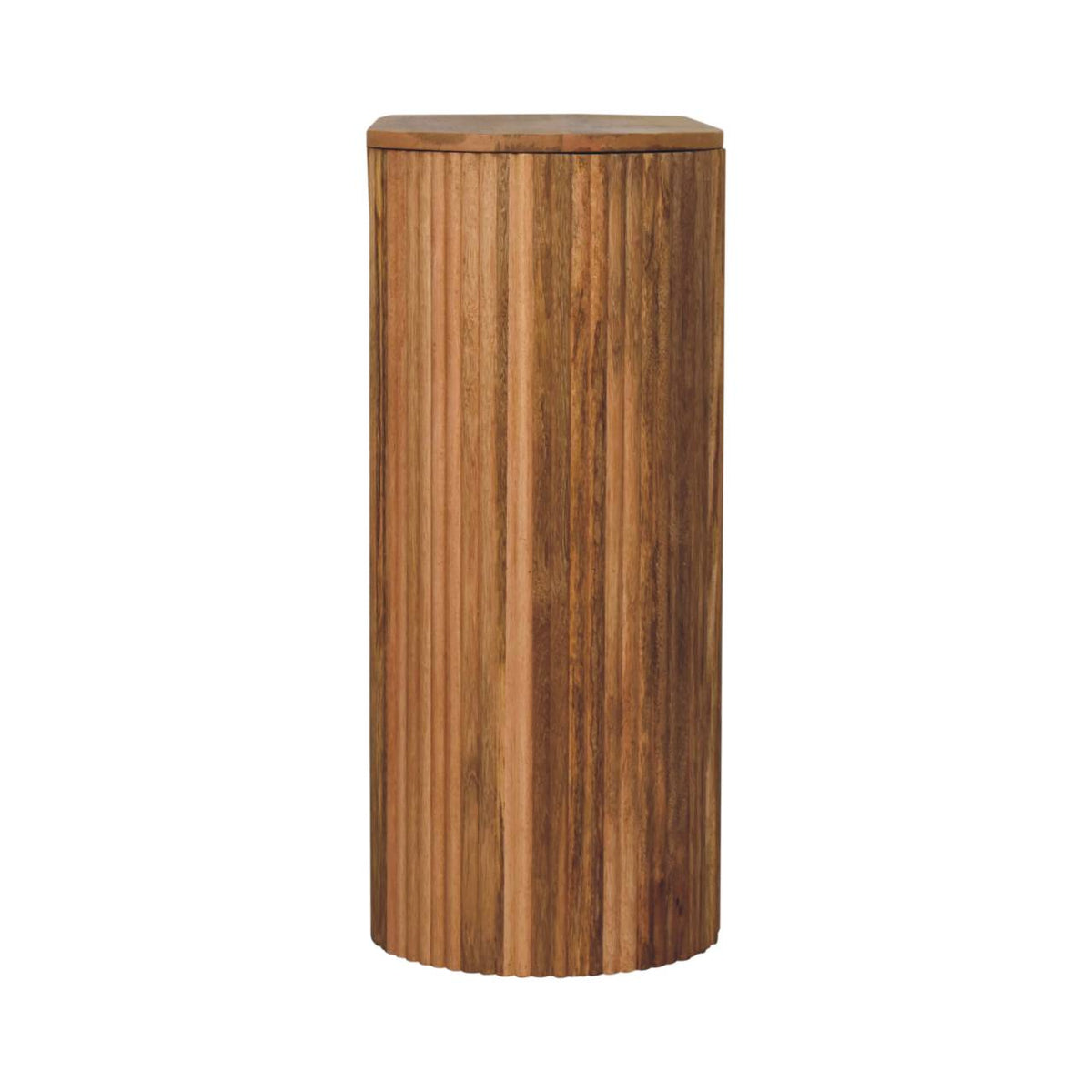 Soba Straight Solid Mango Wood Console Table – Oak-Ish Finish