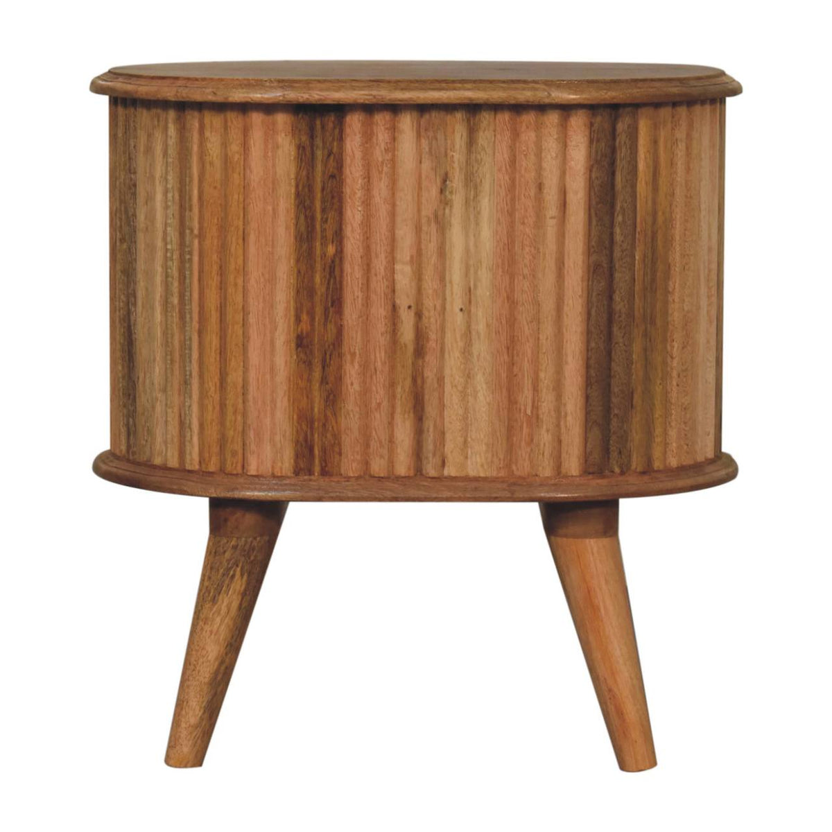 Soba Nordic Solid Mango Wood Bedside Table – Oak-Ish Finish