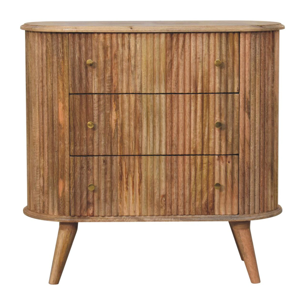 Soba Nordic Solid Mango Wood Chest – Oak-Ish Finish