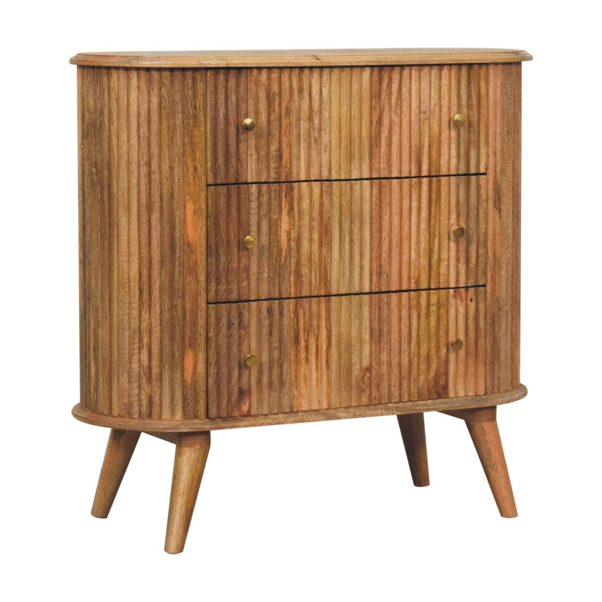 Soba Nordic Solid Mango Wood Chest – Oak-Ish Finish