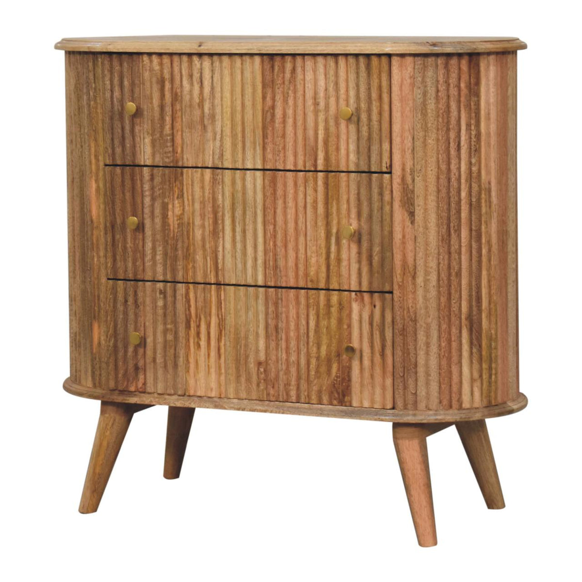 Soba Nordic Solid Mango Wood Chest – Oak-Ish Finish