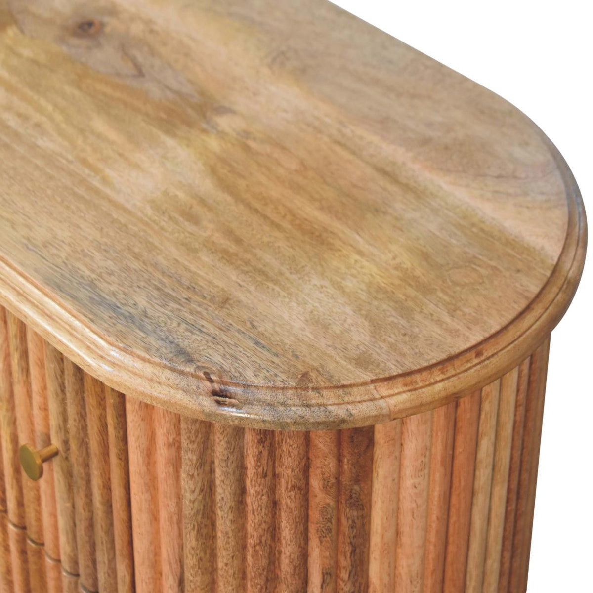 Soba Nordic Solid Mango Wood Chest – Oak-Ish Finish