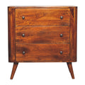 Bera Solid Mango Wood Chest – Chestnut Finish