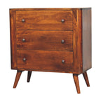 Bera Solid Mango Wood Chest – Chestnut Finish