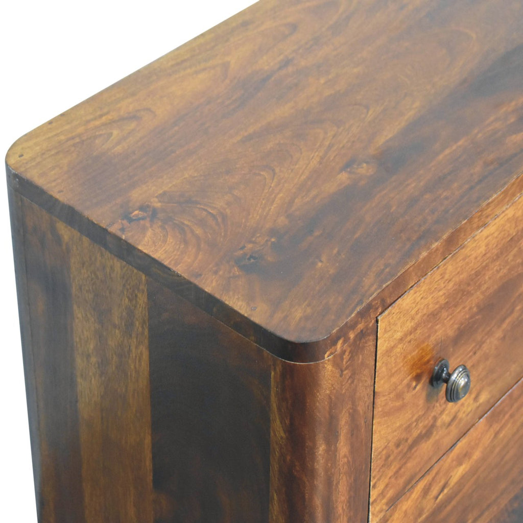 Bera Solid Mango Wood Chest – Chestnut Finish