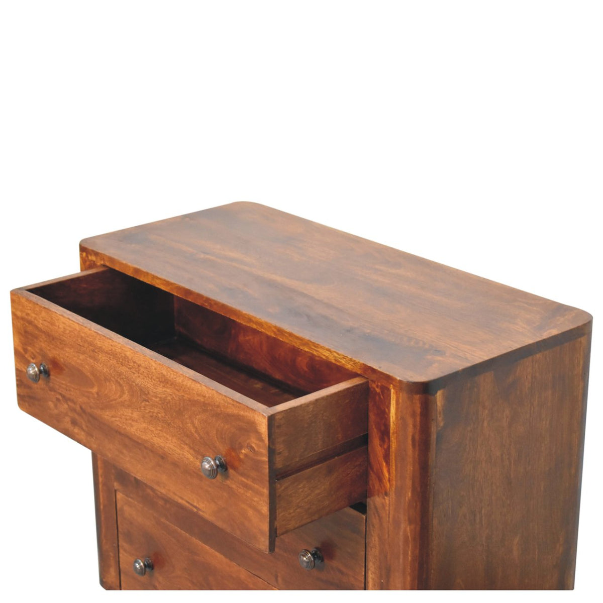 Bera Solid Mango Wood Chest – Chestnut Finish