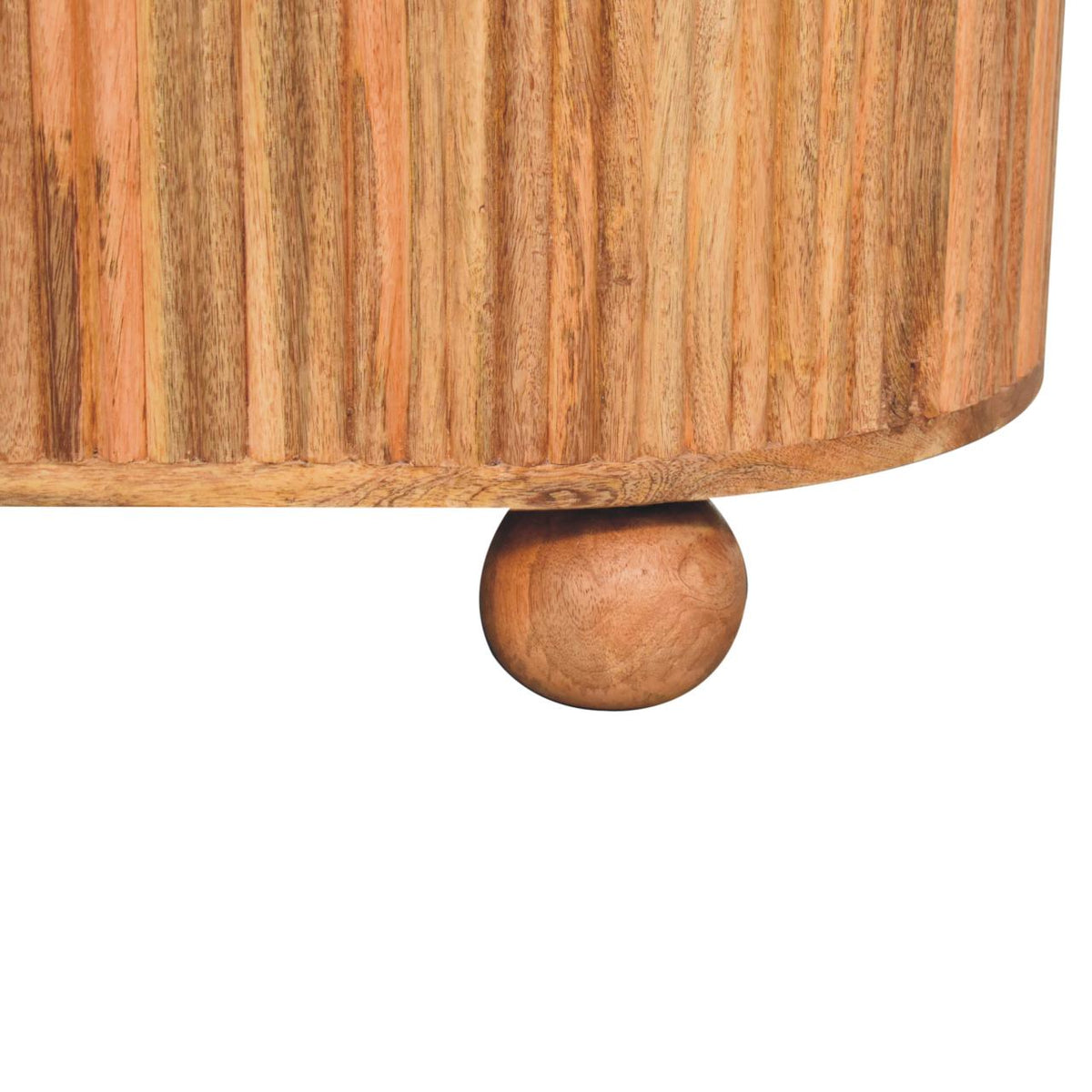 Soba Ball Lid-Up Solid Mango Wood Coffee Table – Oak-Ish Finish