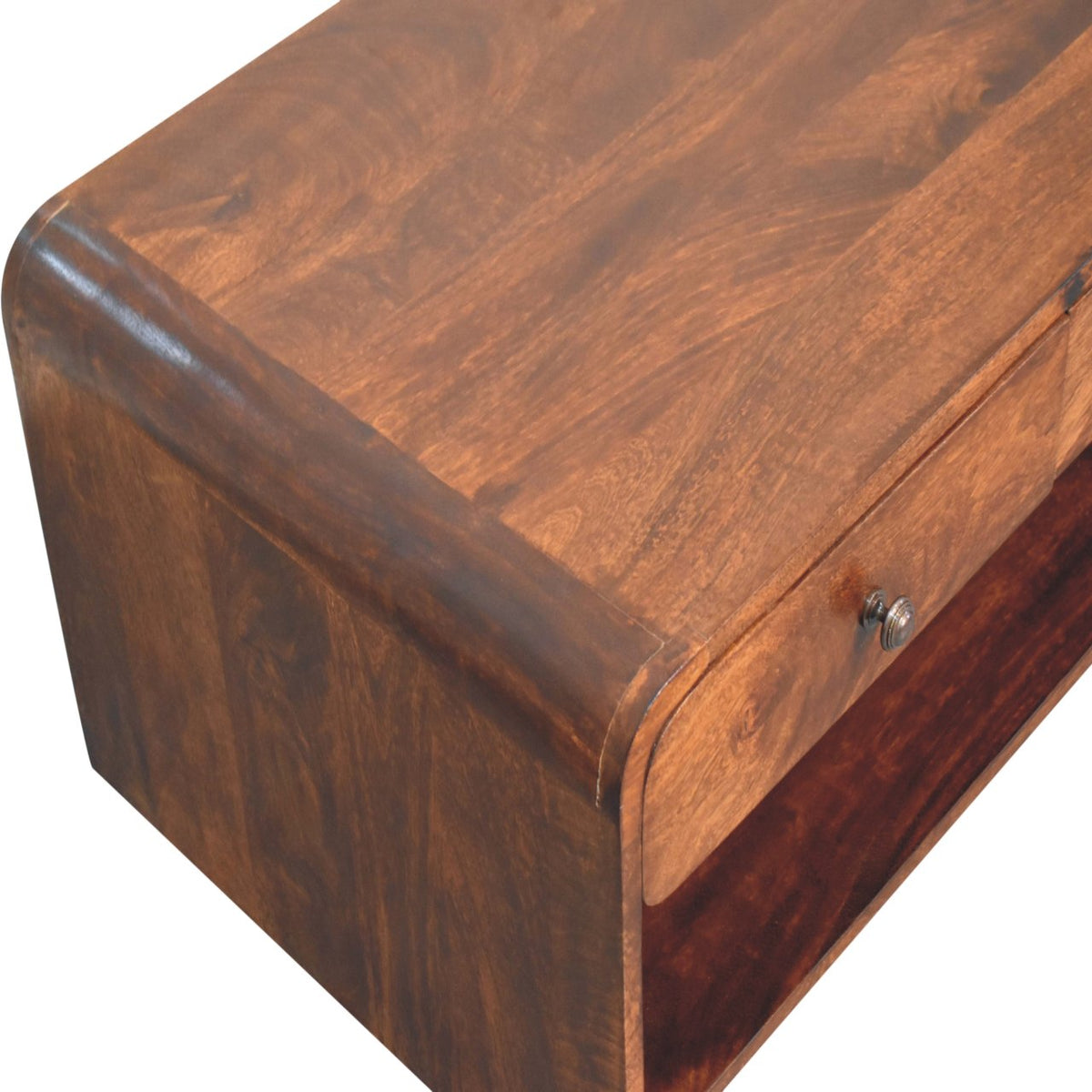 Aspen Slim Solid Mango Wood Coffee Table – Chestnut Finish