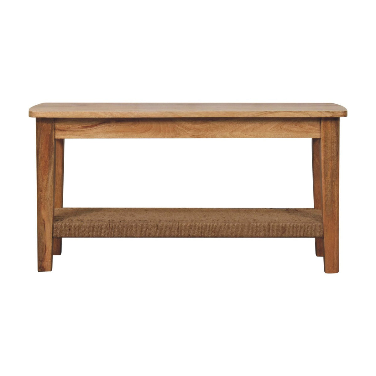 Rope Solid Wood Coffee Table – Oak-Ish Finish