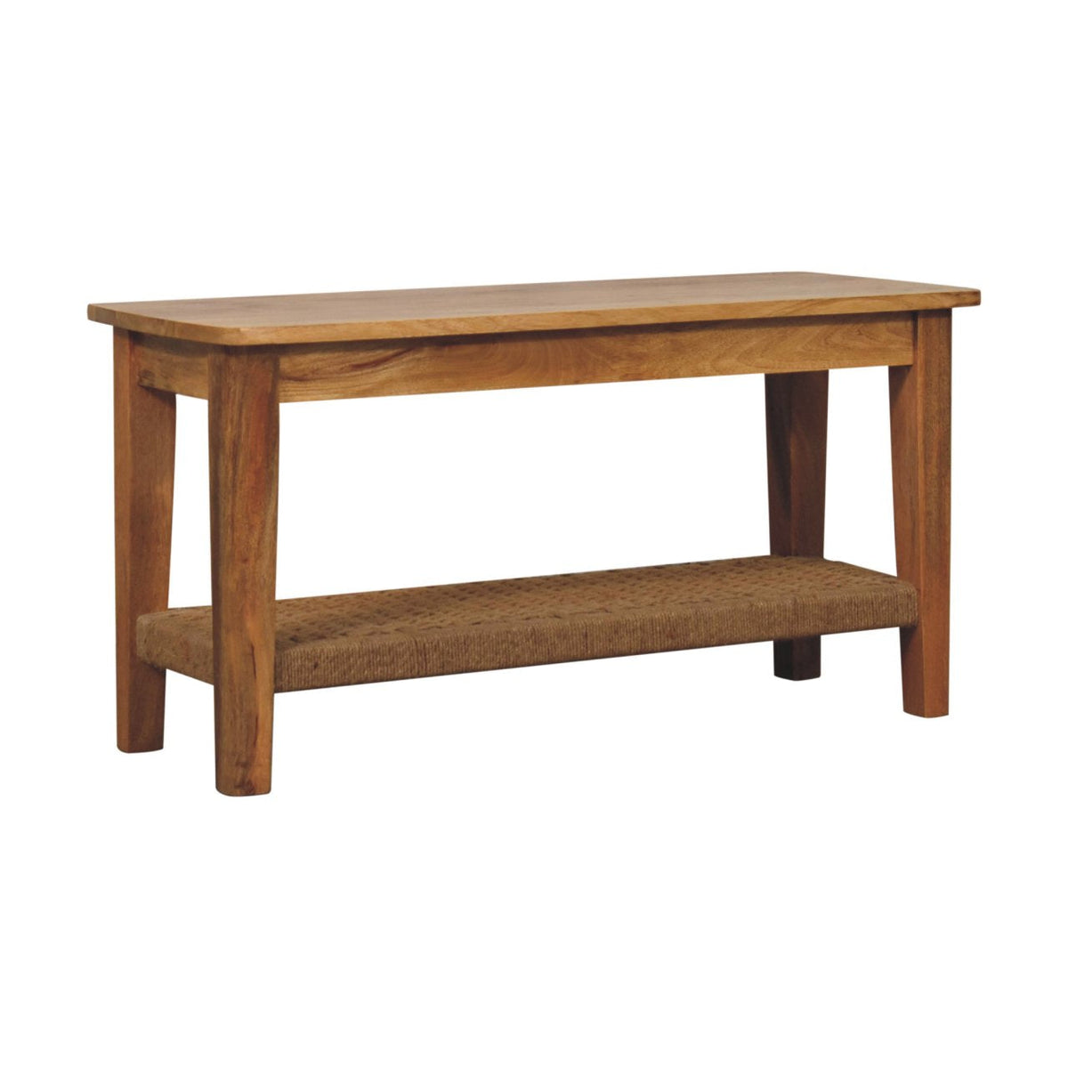 Rope Solid Wood Coffee Table – Oak-Ish Finish
