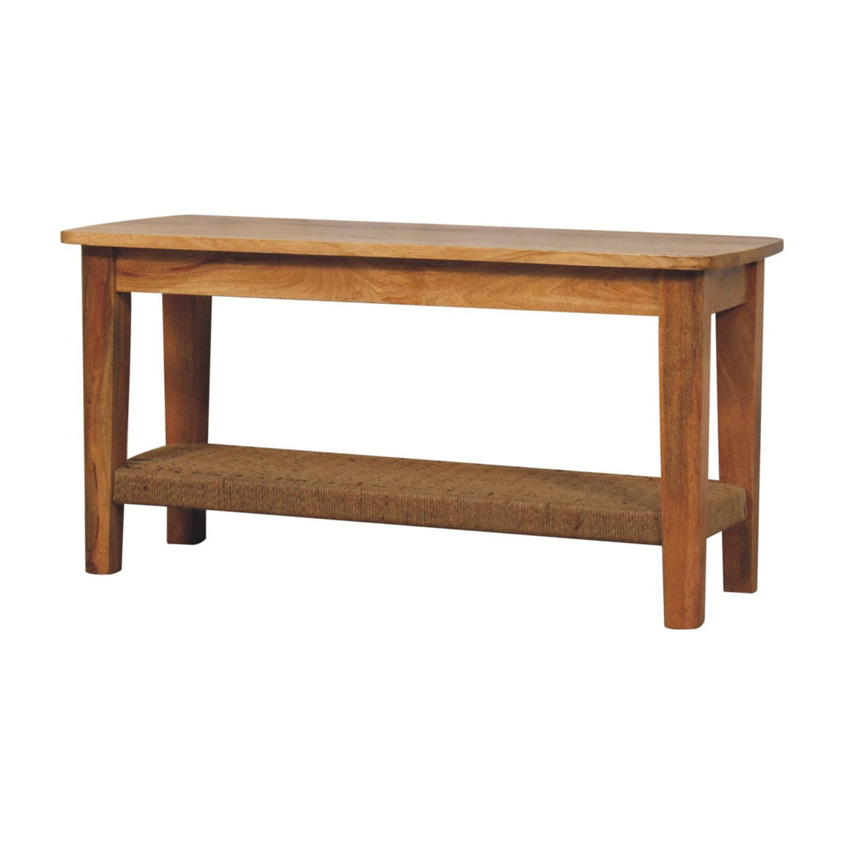 Rope Solid Wood Coffee Table – Oak-Ish Finish