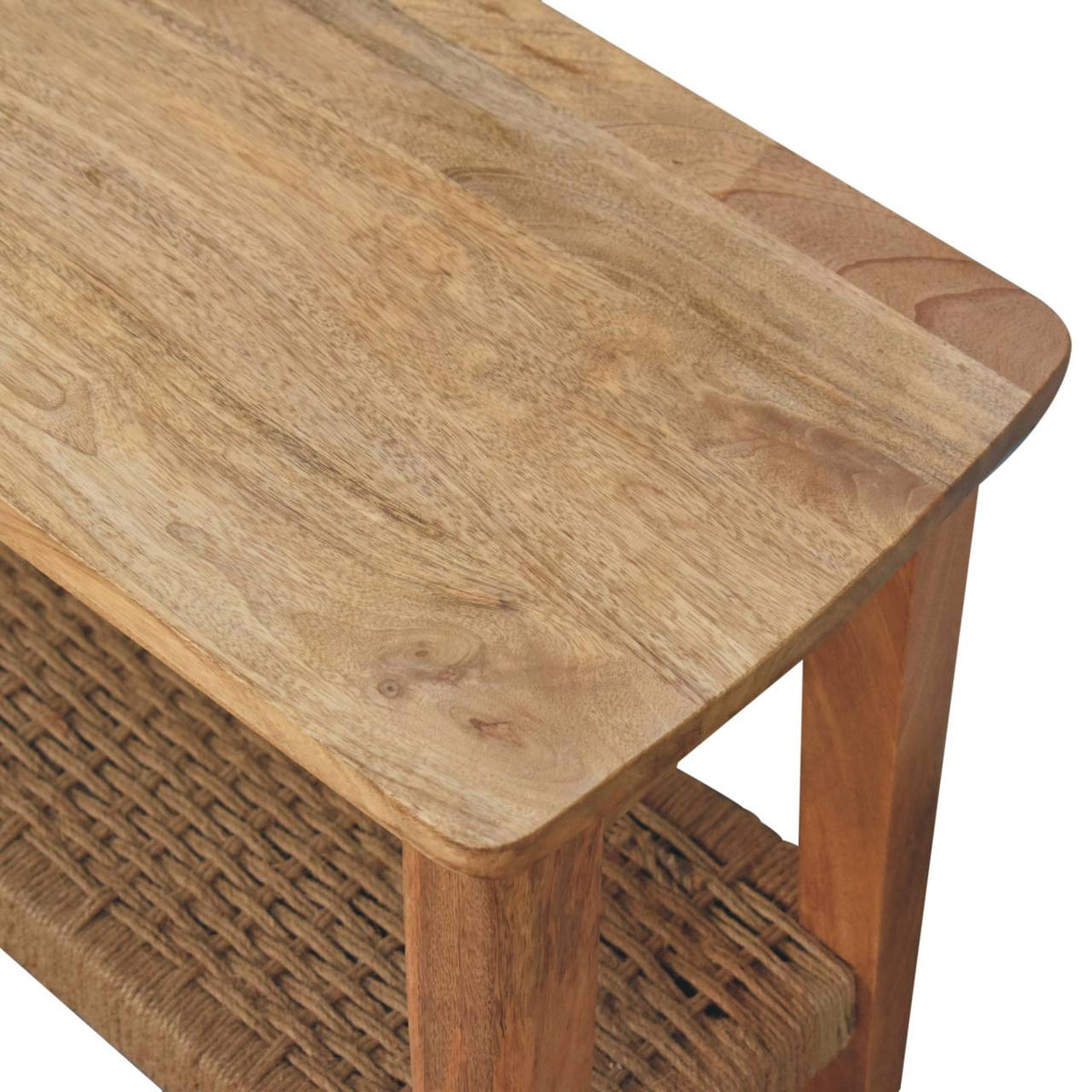 Rope Solid Wood Coffee Table – Oak-Ish Finish