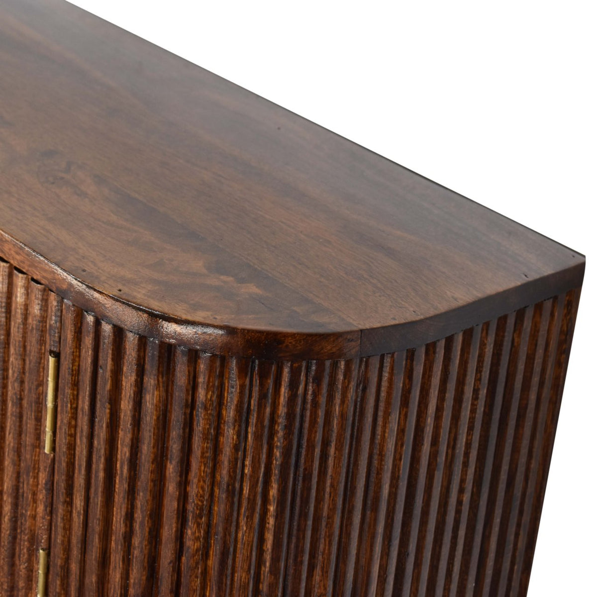 Chunky Wall-Mounted Solid Wood Console – Chestnut Finish