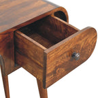 London Arch Solid Mango Wood Writing Desk – Chestnut Finish