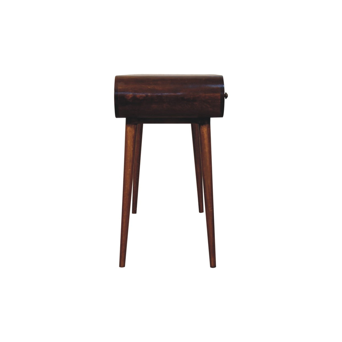 London Arch Solid Mango Wood Writing Desk – Chestnut Finish