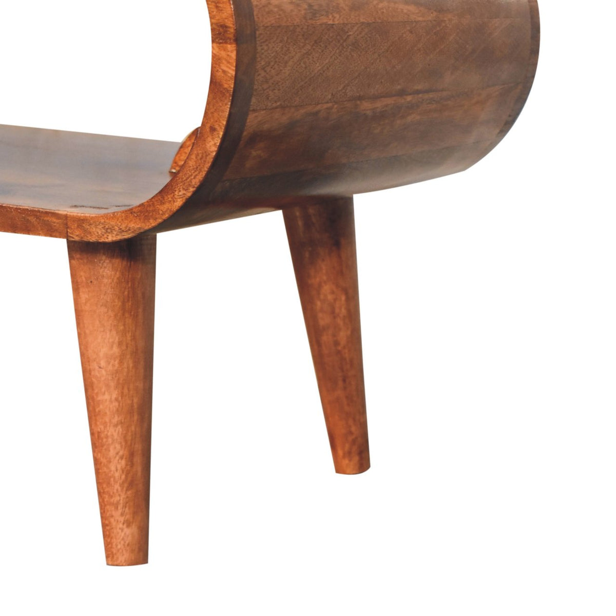 Amaya Nordic Style Solid Mango Wood Coffee Table – Honey Caramel Finish