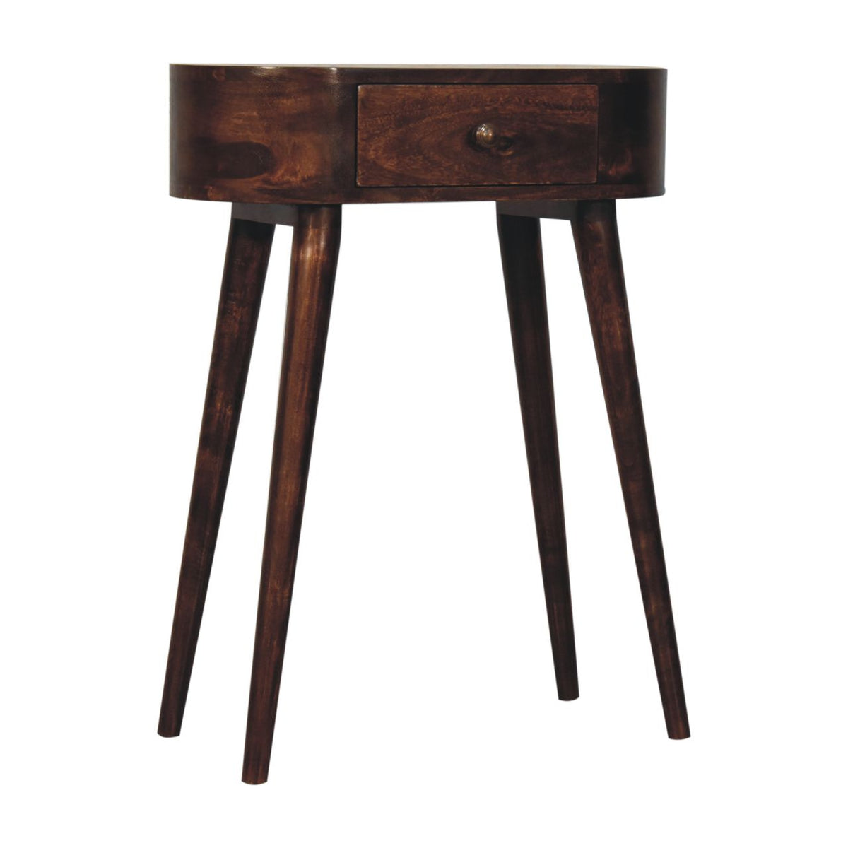 Mini Albion Solid Mango Wood Console – California Walnut Finish