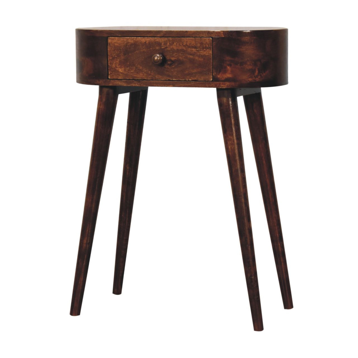 Mini Albion Solid Mango Wood Console – California Walnut Finish