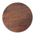 Solid Mango Wood Coffee Table – California Walnut Finish, Square Low Profile with Ball Feet
