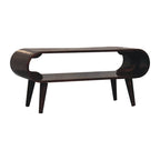 Amaya Open Solid Mango Wood Coffee Table – California Walnut Finish