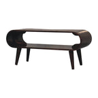Amaya Open Solid Mango Wood Coffee Table – California Walnut Finish