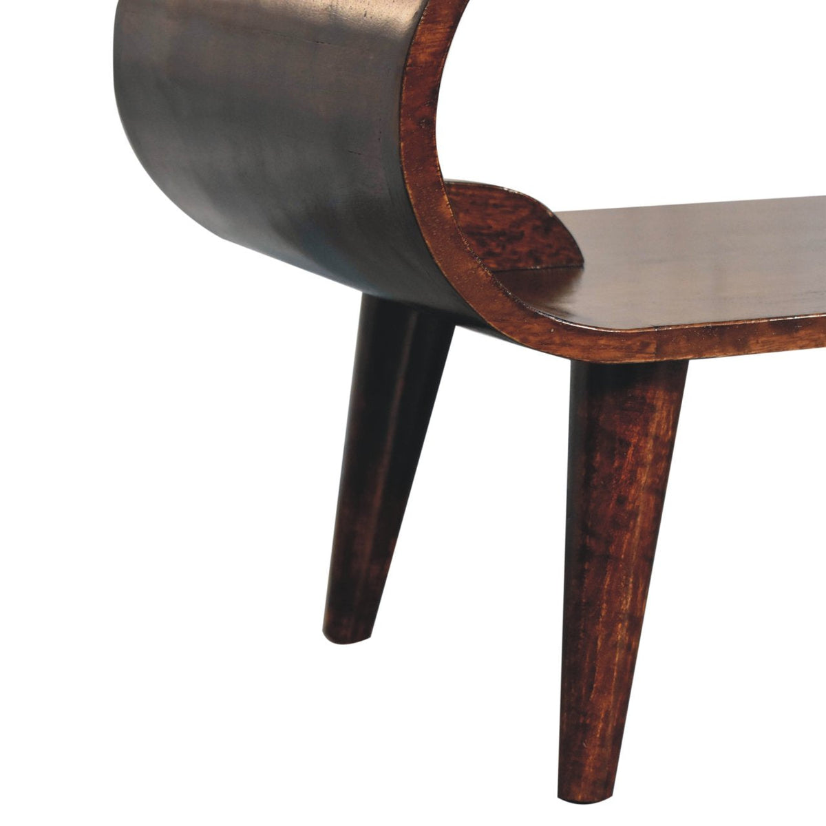 Amaya Open Solid Mango Wood Coffee Table – California Walnut Finish