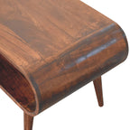 Open Solid Mango Wood Coffee Table – California Walnut Finish