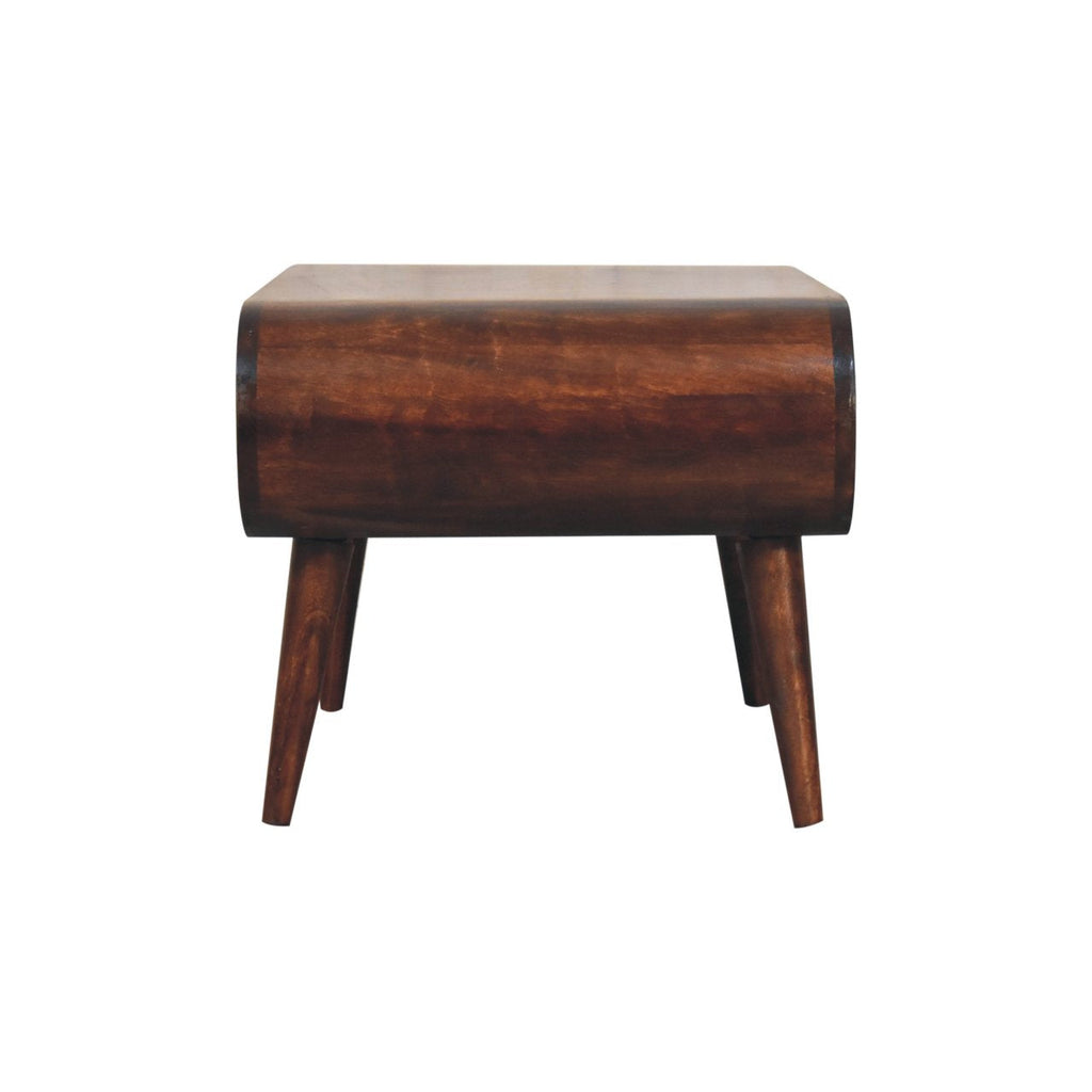 Open Solid Mango Wood Coffee Table – California Walnut Finish