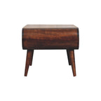 Open Solid Mango Wood Coffee Table – California Walnut Finish