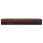 Lunar 2-Drawer Wall-Mounted Solid Mango Wood Console – Chestnut Finish