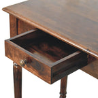 Solid Mango Wood Writing Desk – California Walnut Finish