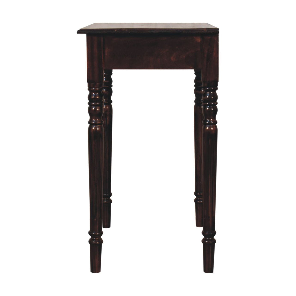 Solid Mango Wood Writing Desk – California Walnut Finish