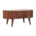 Mokka Solid Mango Wood Coffee Table – Honey Caramel Finish