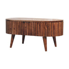 Mokka Solid Mango Wood Coffee Table – Honey Caramel Finish