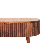 Mokka Solid Mango Wood Coffee Table – Honey Caramel Finish