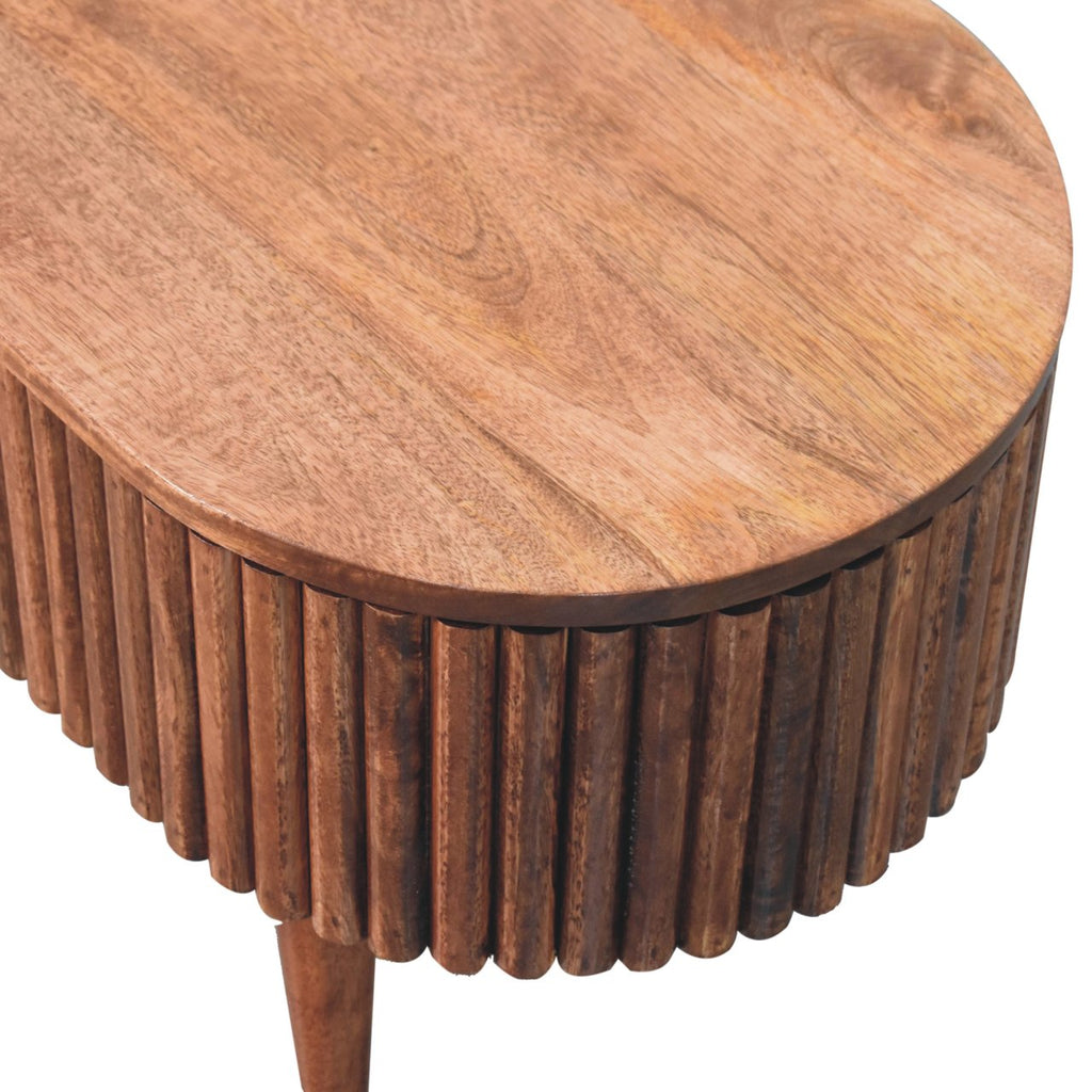 Mokka Solid Mango Wood Coffee Table – Honey Caramel Finish