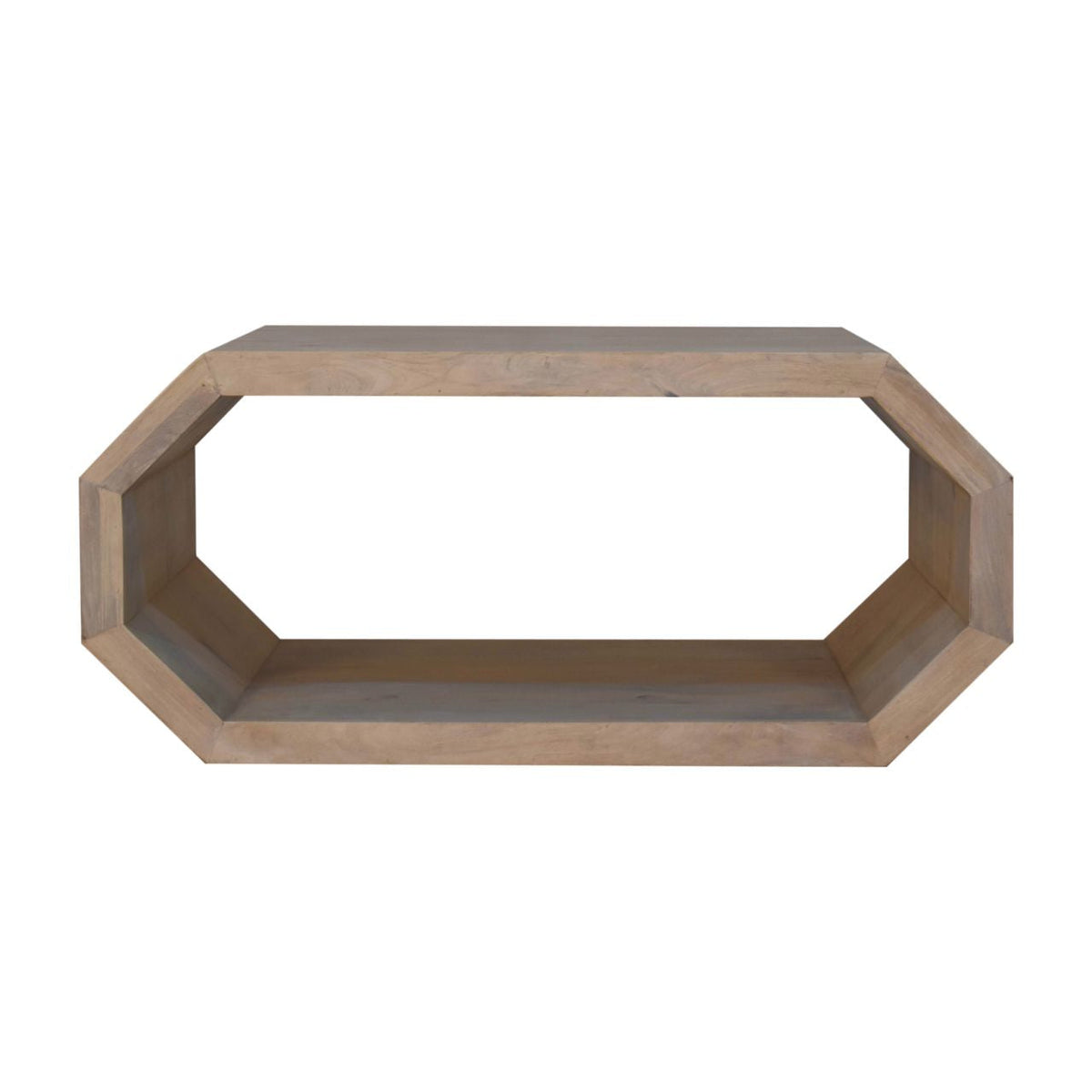 Hexagonal Solid Wood Coffee Table