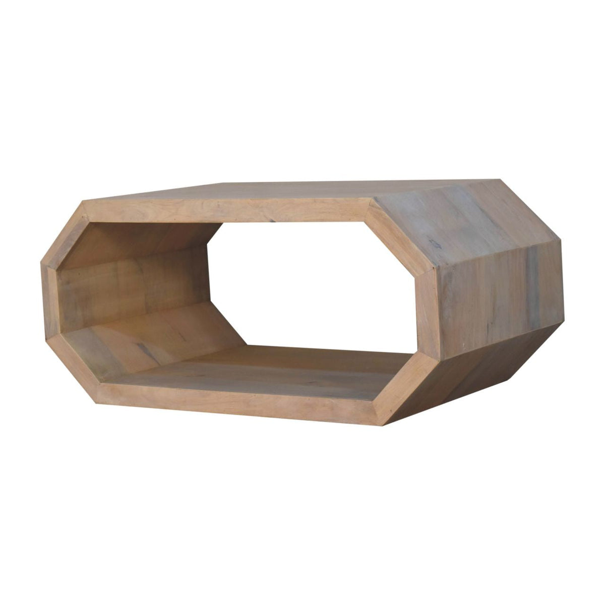 Hexagonal Solid Wood Coffee Table
