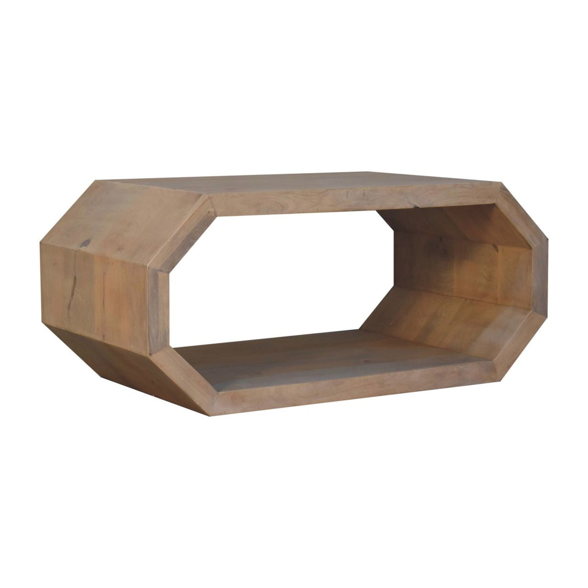 Hexagonal Solid Wood Coffee Table