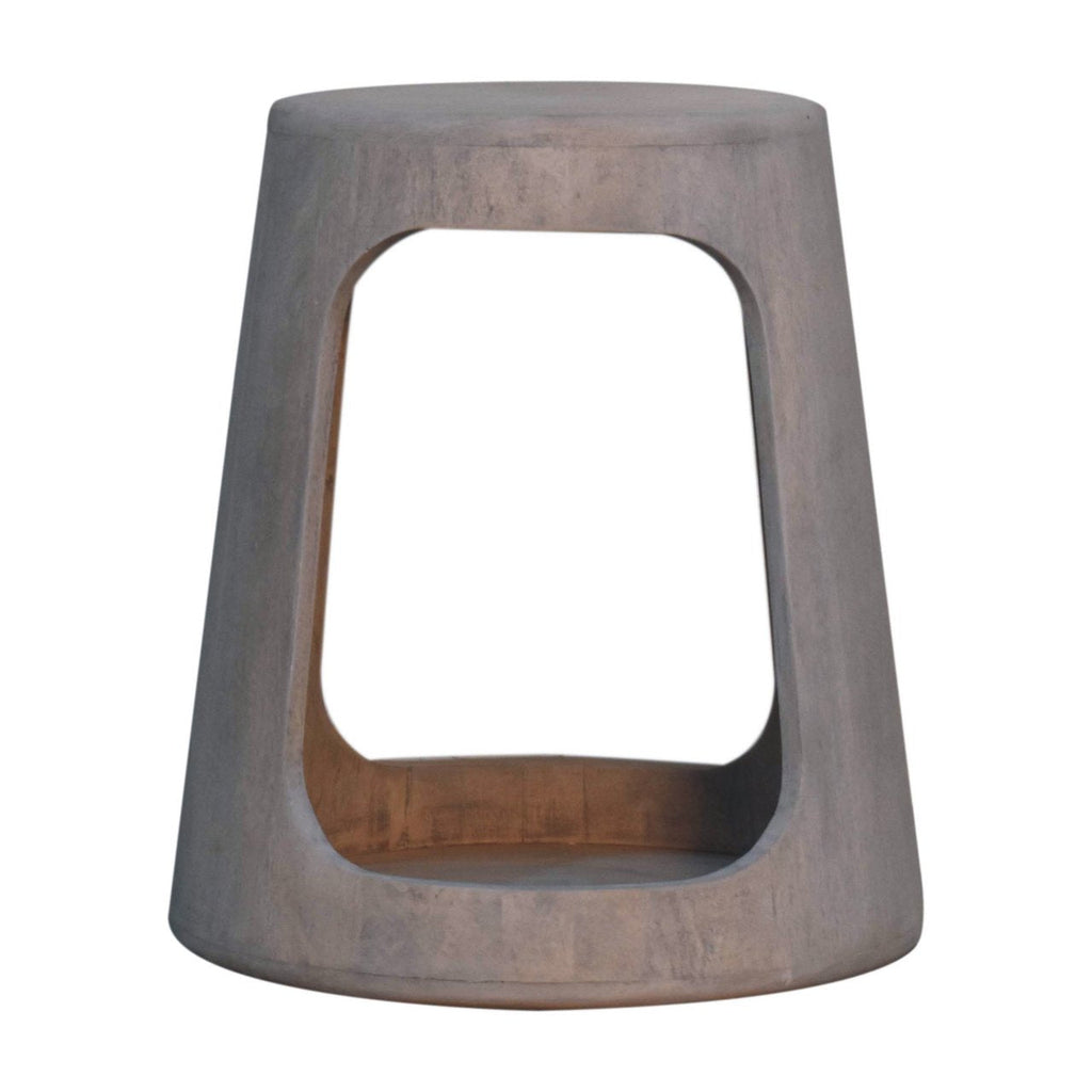 Open Side Table – Acid Wash Finish