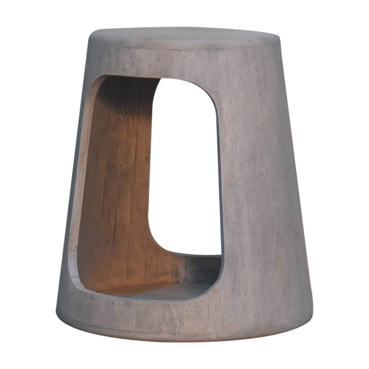 Open Side Table – Acid Wash Finish
