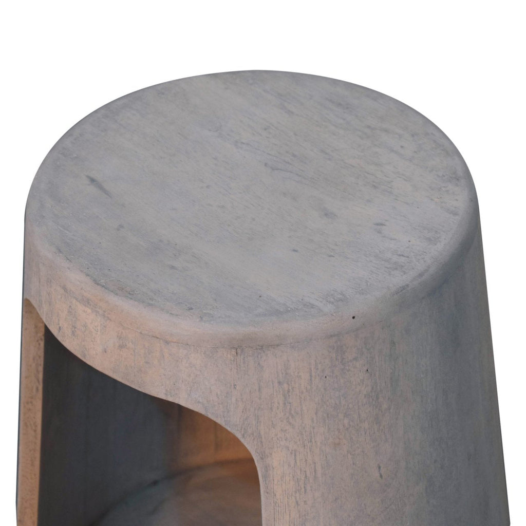 Open Side Table – Acid Wash Finish
