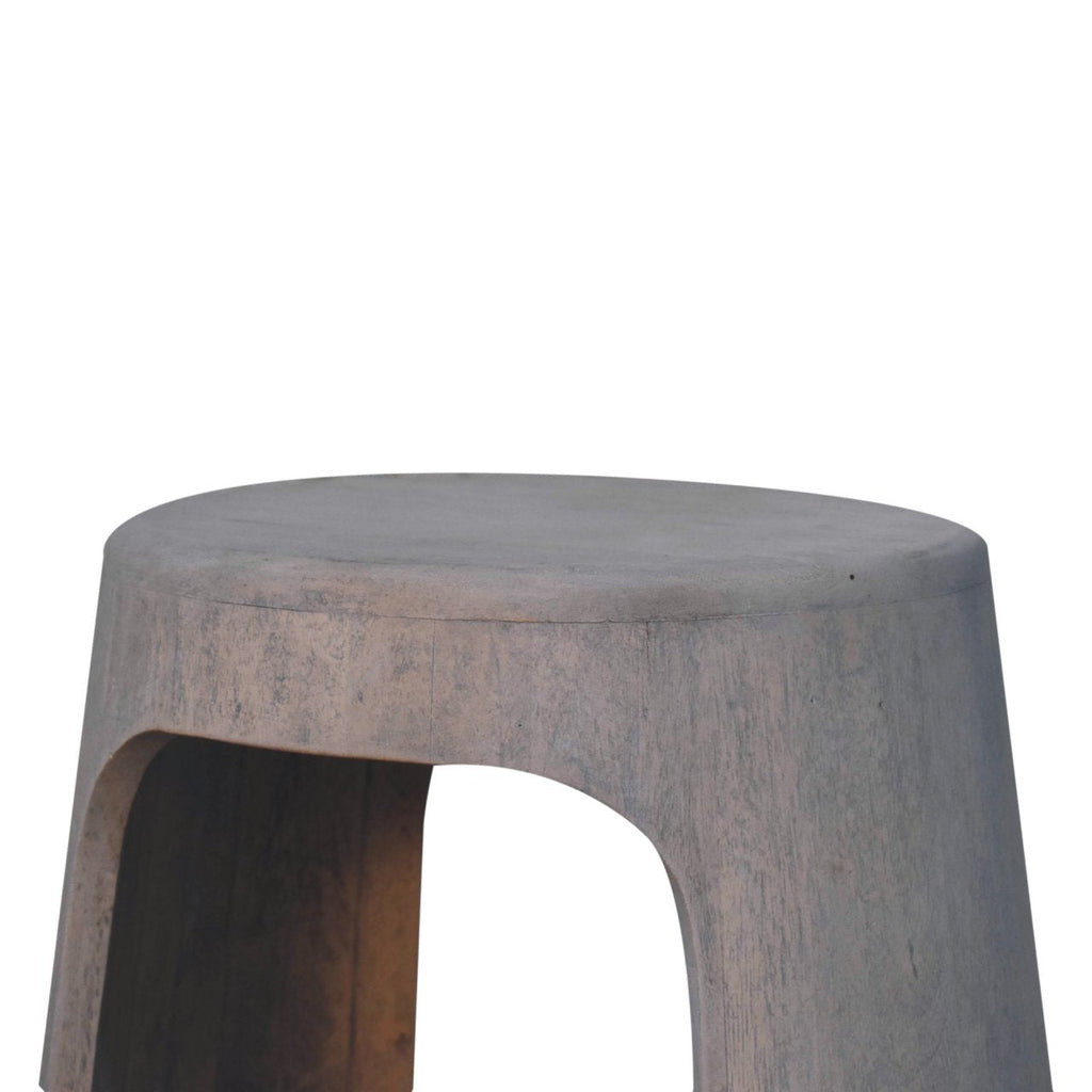 Open Side Table – Acid Wash Finish