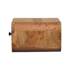 Avora Mini Floating 1-Drawer Solid Mango Wood Nightstand – Oak-Ish Finish