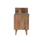 Larissa 2 Slot Solid Mango Wood Bench Unit – Oak-Ish Finish