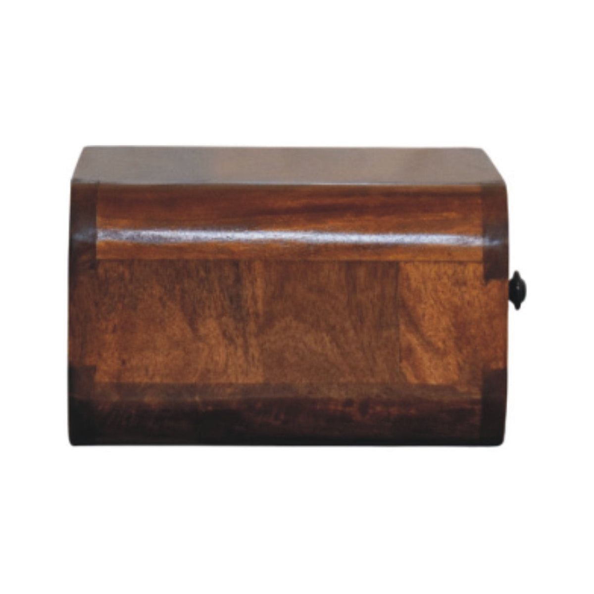 Avora Mini Wall-Mounted 1-Drawer Solid Mango Wood Nightstand – Chestnut Finish