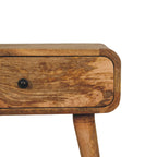 Avora Solid Mango Wood Nightstand with 1 Drawer – Oak-Ish Finish