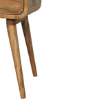 Avora Mini Solid Mango Wood Nightstand with 1 Drawer – Oak-Ish Finish